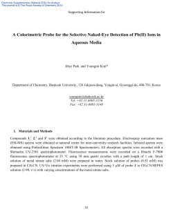 A Colorimetric Probe for the Selective Naked