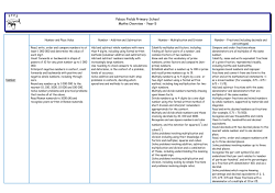 Maths Year 5 overview - Palace Fields Primary School