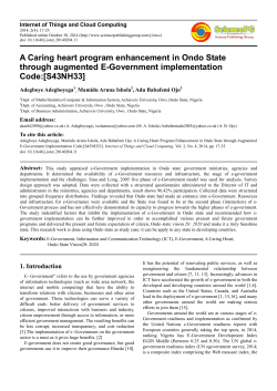 A Caring heart program enhancement in Ondo State through