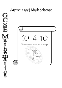 10-4-10 C - D Revision Answer Booklet