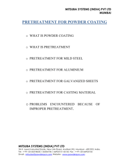 pretreatment for powder coating