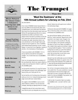 2013 2013 Winter Newsletter