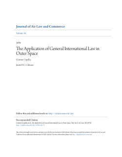 The Application of General International Law in Outer