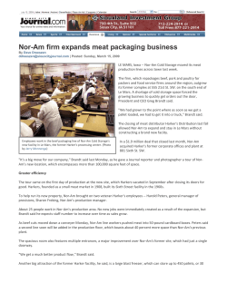 Nor-Am firm expands meat packaging business - Nor