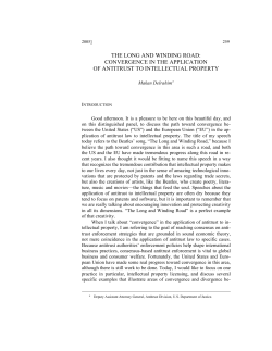 the long and winding road: convergence in the application of