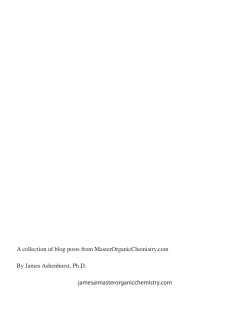 From General Chemistry To Organic Chemistry