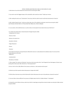 CRITICAL THINKING QUESTIONS OVER A NEW CULTURE