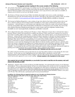 Advanced Placement Literature and Composition