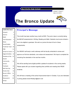 The Bronco Update - Burrillville High School