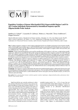 Population variation of human mtDNA hypervariable regions I and I