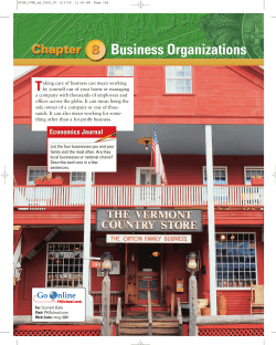 Business Organizations