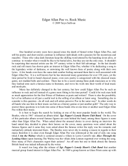 Edgar Allan Poe vs. Rock Music - Taryn Sullivan All artwork and