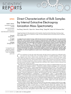 Direct Characterization of Bulk Samples by Internal