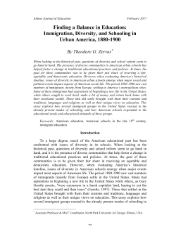 Finding a Balance in Education: Immigration, Diversity, and