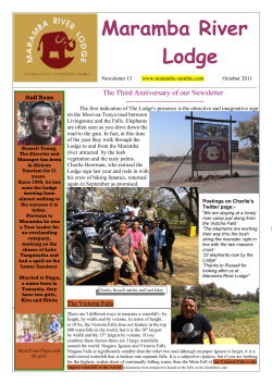 October 2011 - Maramba River Lodge
