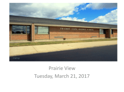 Prairie View Tuesday, March 21, 2017
