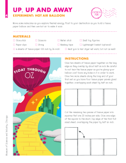 Hot air balloon step-by-step instructions