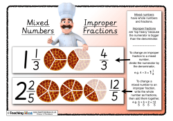 Mixed Numbers and Improper Fractions
