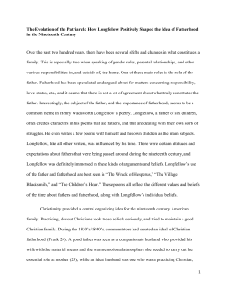 Longfellow and Fatherhood