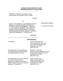 CLERK TO FOLLOW UP-DECISION AND ORDER