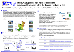 The R&sup2;D&sup2;-2050 project: Risk, water Resources and - R2D2-2050
