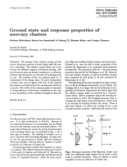 Ground state and response properties of mercury clusters