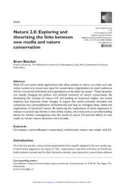 Nature 2.0: Exploring and theorizing the links between