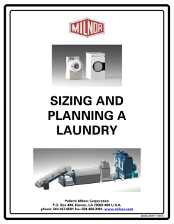 Sizing and Planning a Laundry Guide