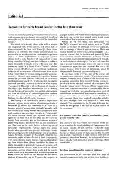 Tamoxifen for early breast cancer: Better late than never