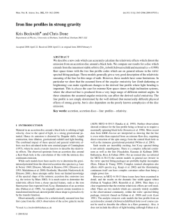 Iron line profiles in strong gravity