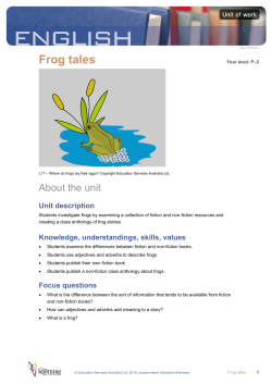 Frog tales - NSW Department of Education