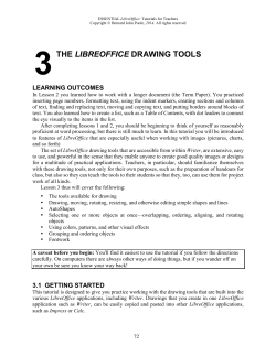 3THE LIBREOFFICE DRAWING TOOLS