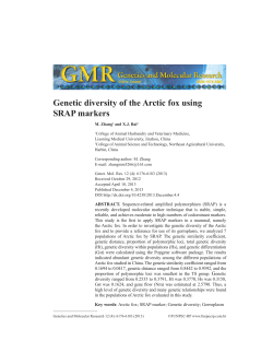 Genetic diversity of the Arctic fox using SRAP markers