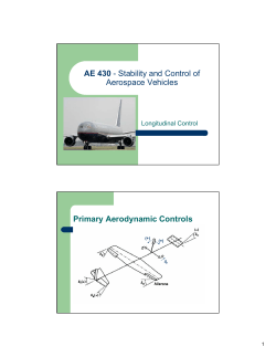 AE 430 - Stability and Control of Aerospace Vehicles Primary