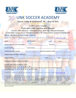 unk soccer academy