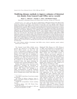 Modifying distance methods to improve estimates of historical tree
