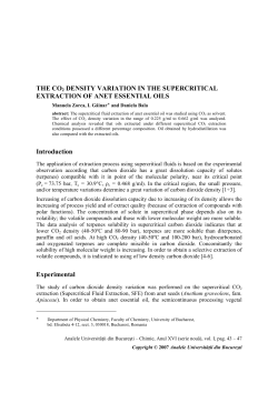 THE CO2 DENSITY VARIATION IN THE SUPERCRITICAL