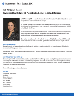 IRE Promotes Sinsheimer to District Manager