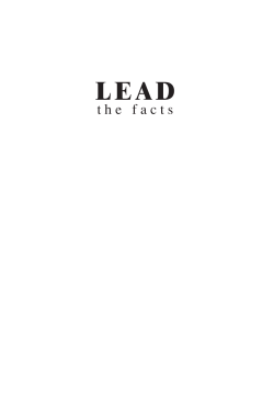 Lead, the facts - International Lead Association