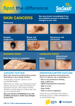 Spot the difference- Skin Cancers
