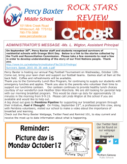 ROCK STARS REVIEW - Percy Baxter Middle School