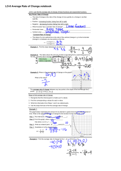 LO-8 Average Rate of Change.notebook