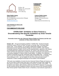 overlook press release - The Olana Partnership