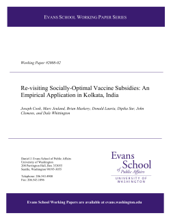 Re-visiting Socially-Optimal Vaccine Subsidies