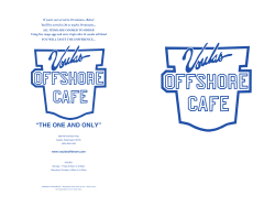 THE ONE AND ONLY - Voula`s Offshore Cafe