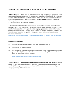 summer homework for ap european history