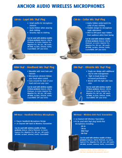 Anchor Audio Bigfoot Series Wireless Mic Options