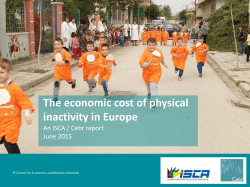 The Economic Cost of Physical Inactivity in Europe