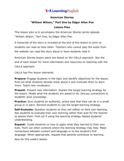 American Stories &ldquo;William Wilson,&rdquo; Part One by Edgar Allan Poe