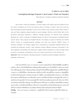 To Wed or not to Wed: Investigating Marriage Proposal in